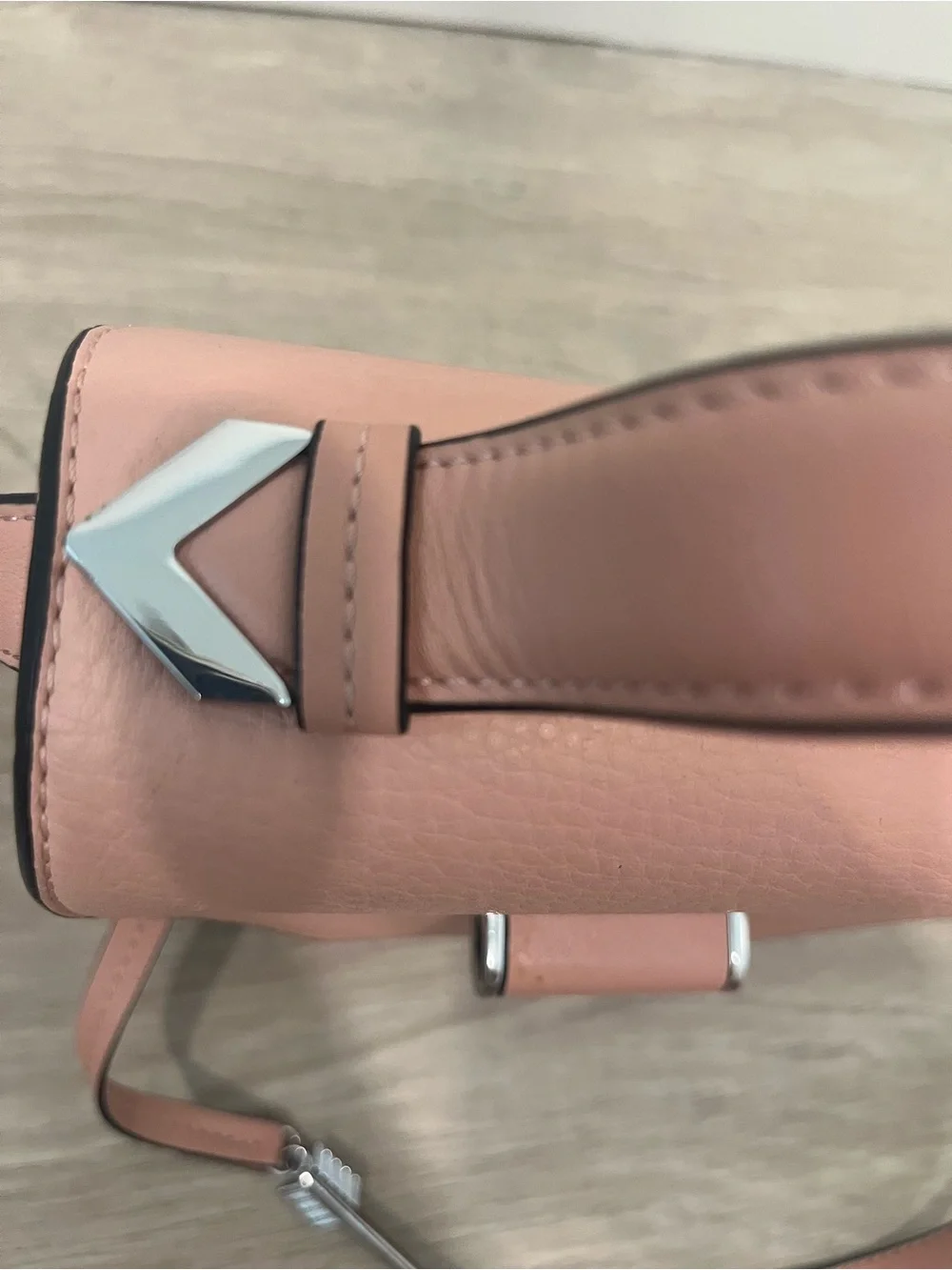 Mackage Rose Pebble Leather Arrow Satchel Crossbody Bag